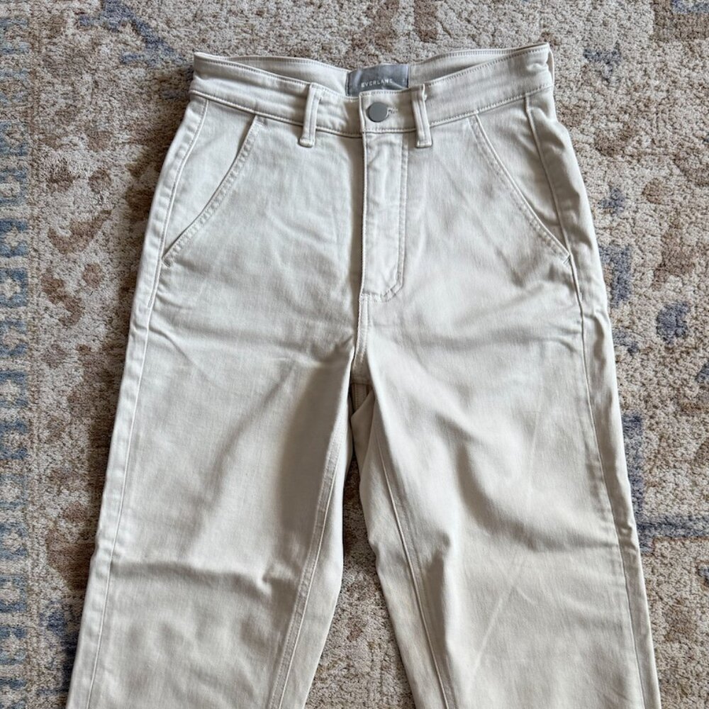 EVERLANE CROPPED KHAKIS